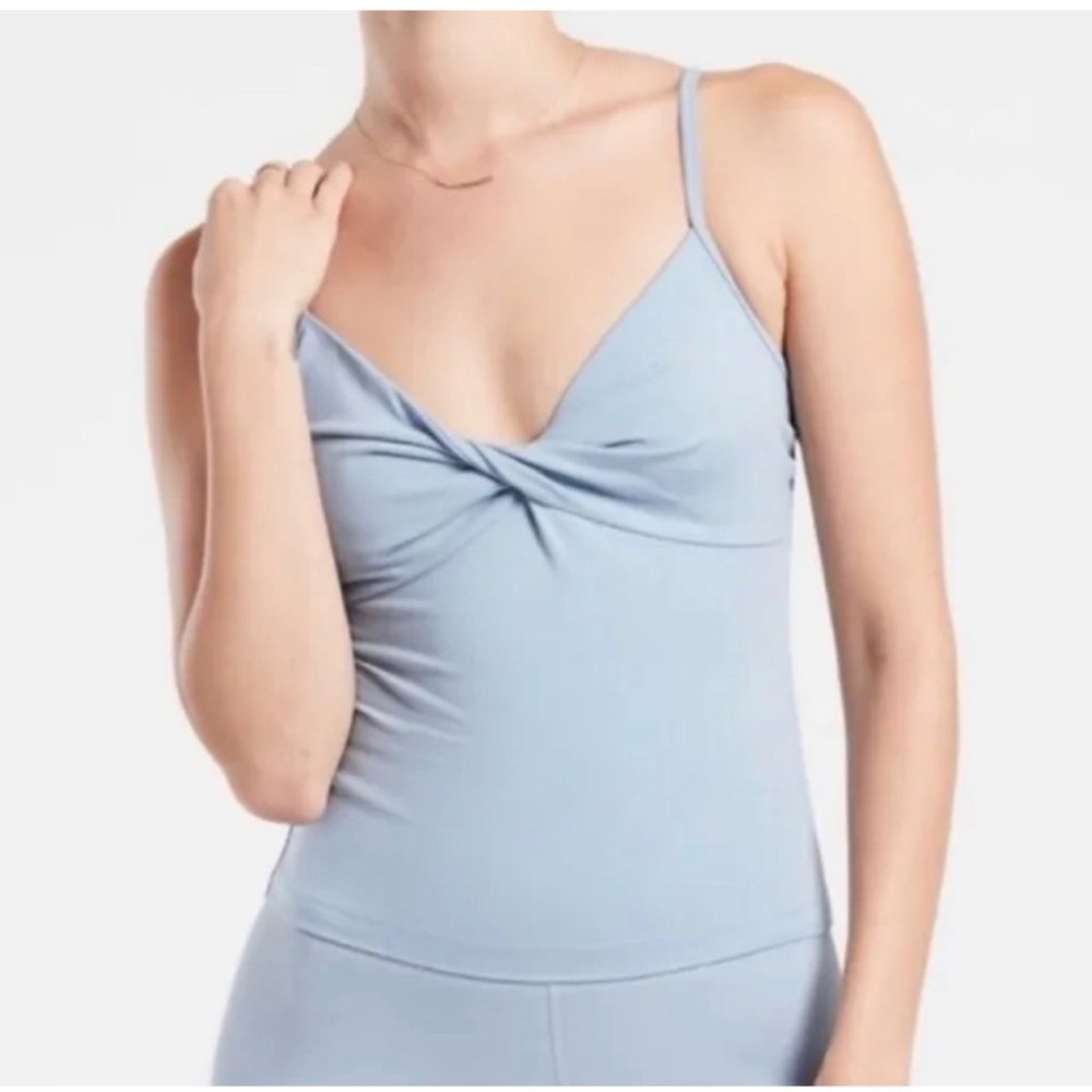 Athleta Sky Blue Twist Front Camisole Top Small